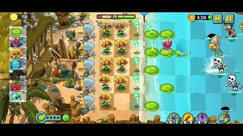 Pvz Big Wave Beach Day Easy Win Youtube