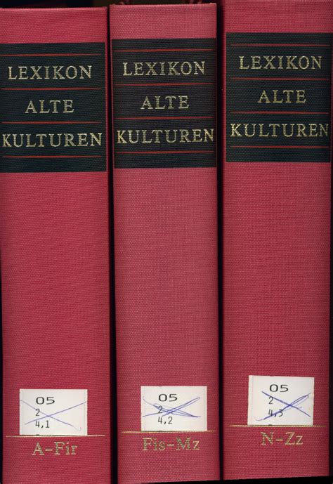 Lexikon Alte Kulturen B Nde Komplett Von Brunner Hellmut Klaus