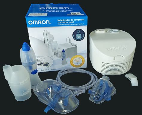 Nebulizador De Compresor Omron Con Ducha Nasal Prosafety Mx