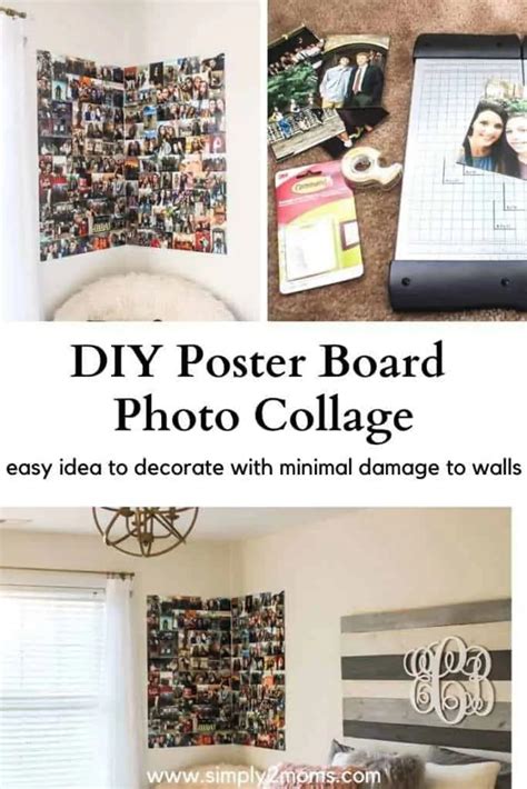 DIY poster board photo collage – Simply2moms