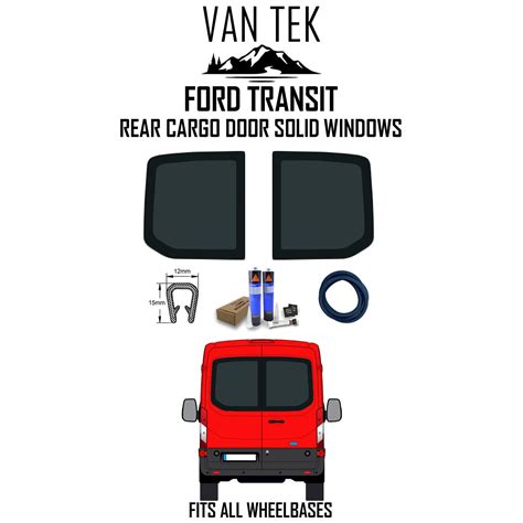 Ford Transit Rear Cargo Door Windows Van Tek Glass