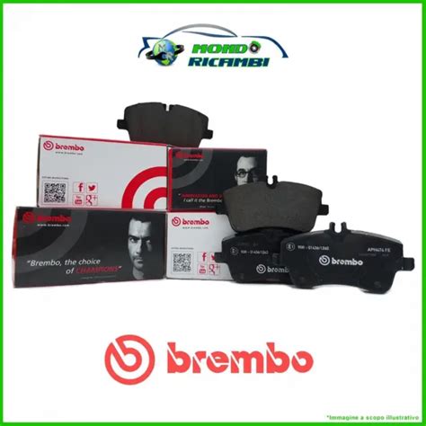 KIT PASTIGLIE FRENO Brembo Anteriori Per Abarth 500 595 695 08