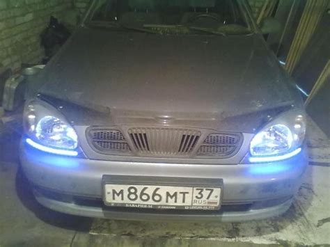 ДХО из светодиодной полоски — Chevrolet Lanos, 1,5 л, 2006 года ...