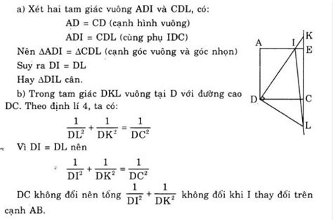 Một Số Hệ Thức Về Cạnh Và đường Cao Trong Tam Giác Vuông Hocmai