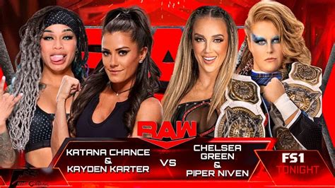 Wwe 2k23 Katana Chance And Kayden Carter Vs Chelsea Green And Piper Niven