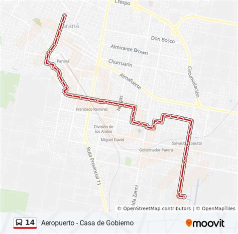 Ruta Horarios Paradas Y Mapas Ramal B Aeropuerto Casa De