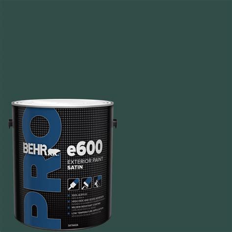 Behr Pro Gal Ecc Hidden Forest Satin Exterior Paint Pr