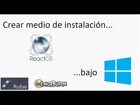 Cap Tulo Opci N A Crear Medio De Instalaci N De Reactos En