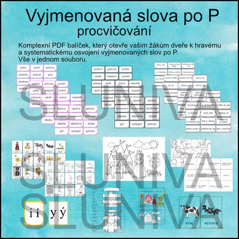 Vyjmenovan Slova Po P Procvi Ov N Sluniva Esk Jazyk