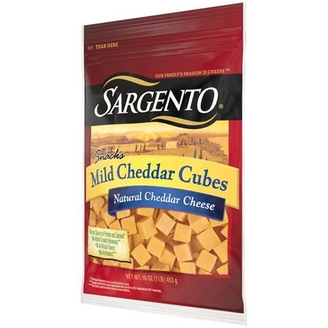 Sargento Mild Natural Cheddar Cheese Cubes Oz From Publix Instacart