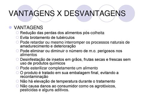 M Todo De Conserva O De Alimentos Por Irradia O Ppt Carregar