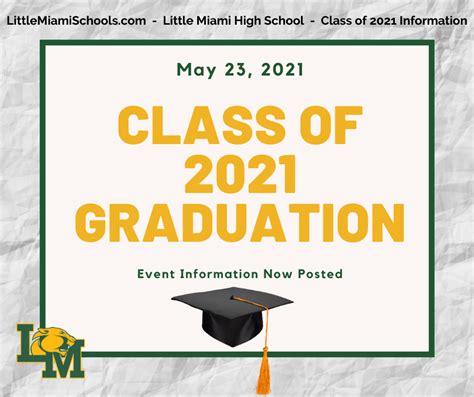 Class Of 2021 Graduation Event Information