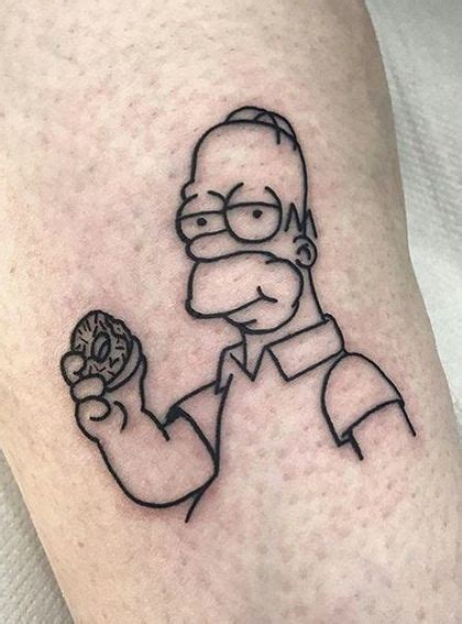 Homer Simpson Tattoo TattManiaTattMania Tatuaje De Los Simpsons