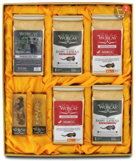 Worcas Kopi Luwak Liar Paket Isi Mix Parcel Box Shopee Indonesia