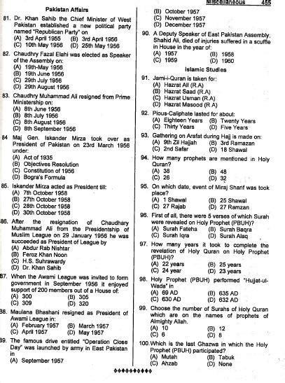 Assistant Director Cabinet Division Past Papers Ppsc Fpsc Nts Ots Mcqs