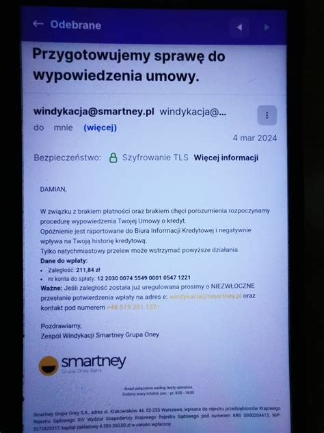 Wypowiedzenie Umowy W Smartney Forum Kredytowe Pl