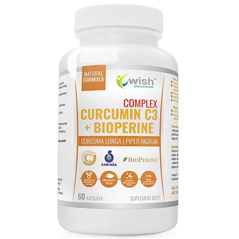 Kurkumina Piperyna Curcumin C Mg Bioperine Mg Complex Produkt