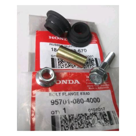 Jual Baut Set Gantungan Knalpot Honda Crf Original Shopee Indonesia