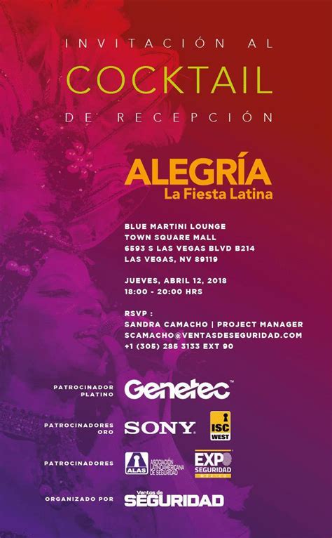 Este Jueves Cocktail Alegr A La Fiesta Latina En Isc West Ventas De Seguridad