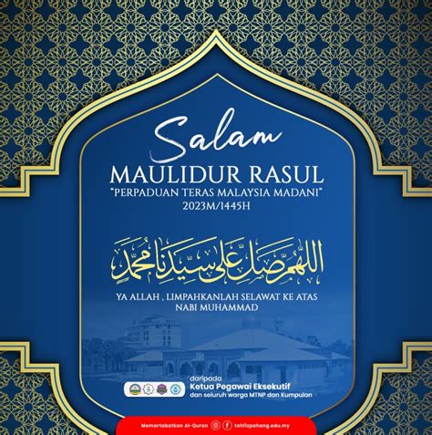 Salam Maulidur Rasul 1445H 2023M Maahad Tahfiz Negeri Pahang