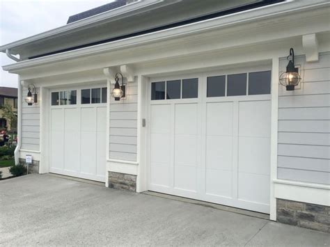 Garage lighting | Garage door styles, Single garage door, Garage door ...