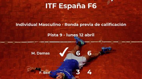 Resultados De Tenis En Directo Partido Miguel Damas Florent Bax En