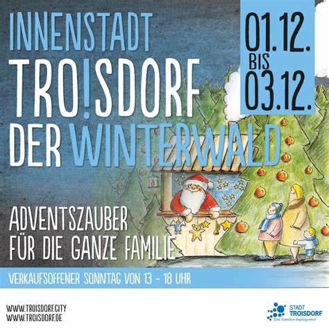 Troisdorf City 1 3 12 2023 Adventszauber für ganze Familie