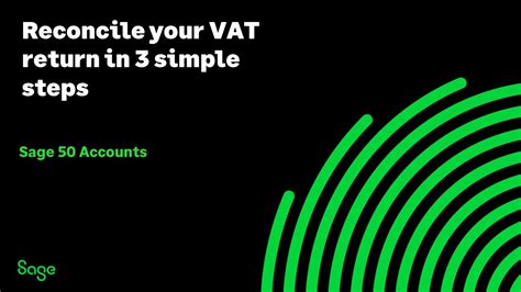 Sage 50 Accounts UK Reconcile Your VAT Return In 3 Simple Steps