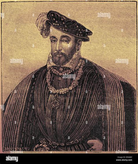 Henry Ii King Of France Portrait Engraving French Nobleman 31 March