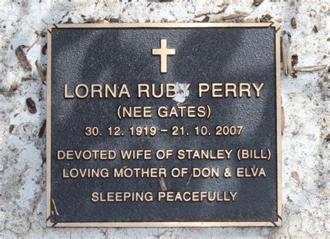 Lorna Ruby Gates Perry 1919 2007 Find A Grave Memorial