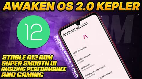 Awaken Os Redmi Note Pro Android Awaken Os Kepler