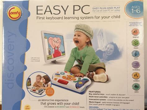 Comfy Easy PC First Keyboard Toddler's PC Learning System Ages 1-6 ...