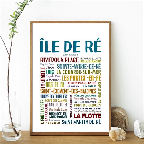 Affiche Ile De Re Les Quartiers Toutes Les Affiches Affiches