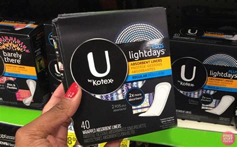 Free U By Kotex Liners At Walmart Free Stuff Finder