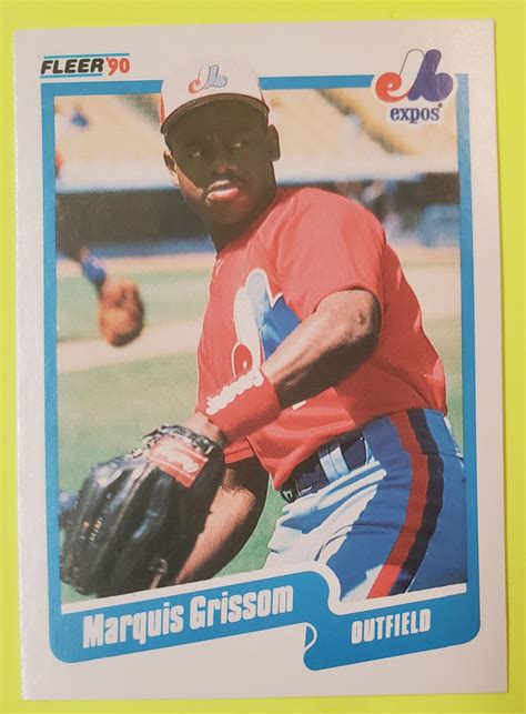 Marquis Grissom Ungraded 1990 Fleer