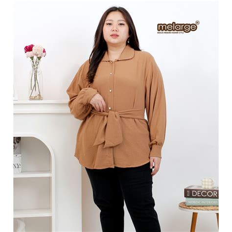 Jual Melarge Kemeja Yuri Cricle Airflow Jumbo Xl Xl Xl Xl Wanita