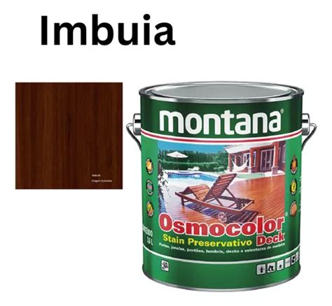 Tinta Osmocolor Stain Montana Cor Imbuia Galão Lata 3 6l Frete grátis