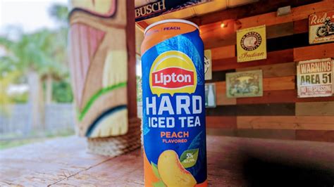 Lipton HARD Peach Ice Tea Review YouTube