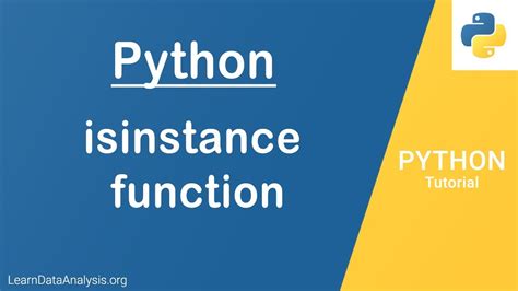 Python Tutorial Isinstance Function YouTube