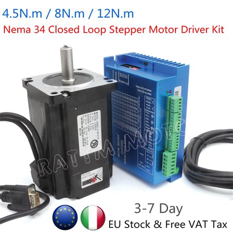 EU Free 4 5N M 8N M 12N M Kit Nema 34 Motore Passo Passo Ad Anello