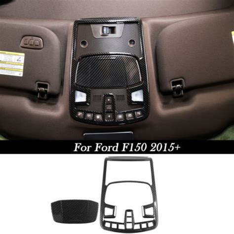 Front Reading Light Lamp Panel Trim Cover For Ford F Carbon