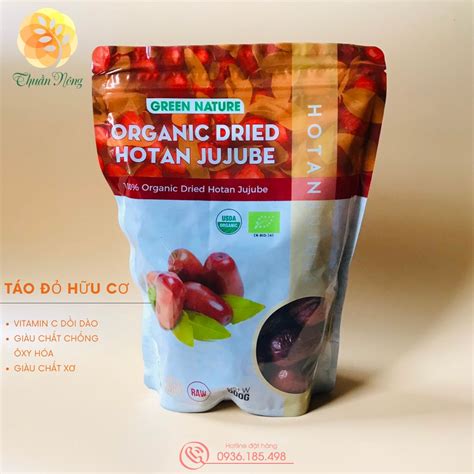 Greennature TÁo ĐỎ HÒa ĐiỀn TÂn CƯƠng HỮu CƠ 500g NgỌtgiÀu Dinh DƯỠng 100 Organic Dried