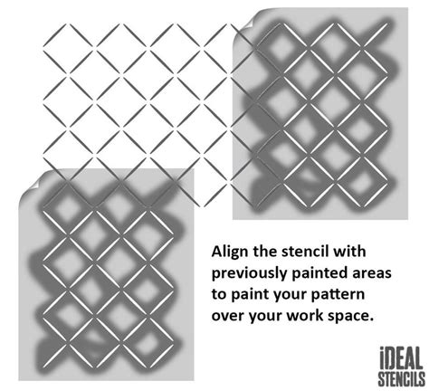 Diamond Lattice Stencil Home Wall Decor Stencil Painting - Etsy