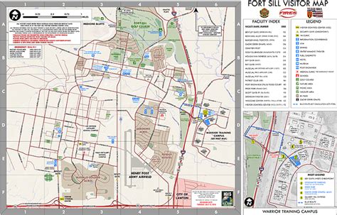 Fort Sill Visitor Map 740x481 Png Download