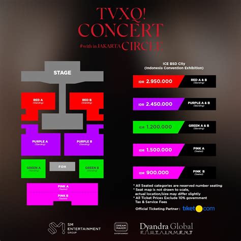 Bersiap Ticket War Inilah Detil Harga Tiket Dan Seat Plan Konser Tvxq