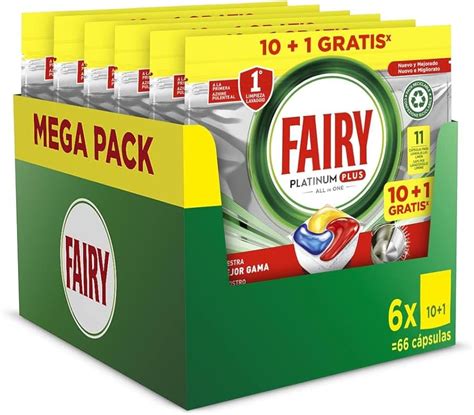 Fairy Platinum Todo En Limon Lavavajillas C Psulas Capsulas