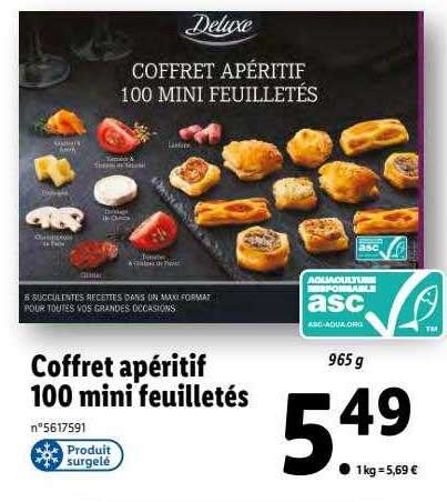 Promo Coffret Ap Ritif Mini Feuillet S Deluxe Chez Lidl Icatalogue Fr