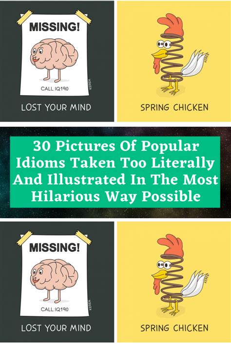 Pictures Of Popular Idioms Taken Too Literally And Illustrated In