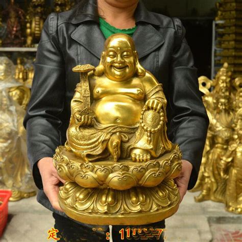 Feng Shui Gold, Feng Shui Statues, Large Buddha Statue, Maitreya Buddha ...