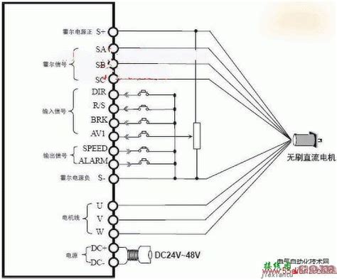 无刷直流电机接线图 接线图网